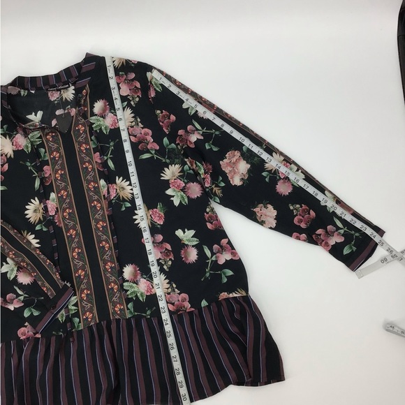 Tolani Collection Ruffled Hem Floral Print Tunic - Picture 13 of 14